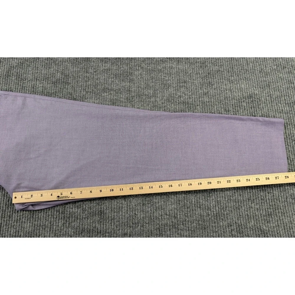 Express Performance Dress Pants Mens 33x30 Purple Extra Stretch Slim Flat Front